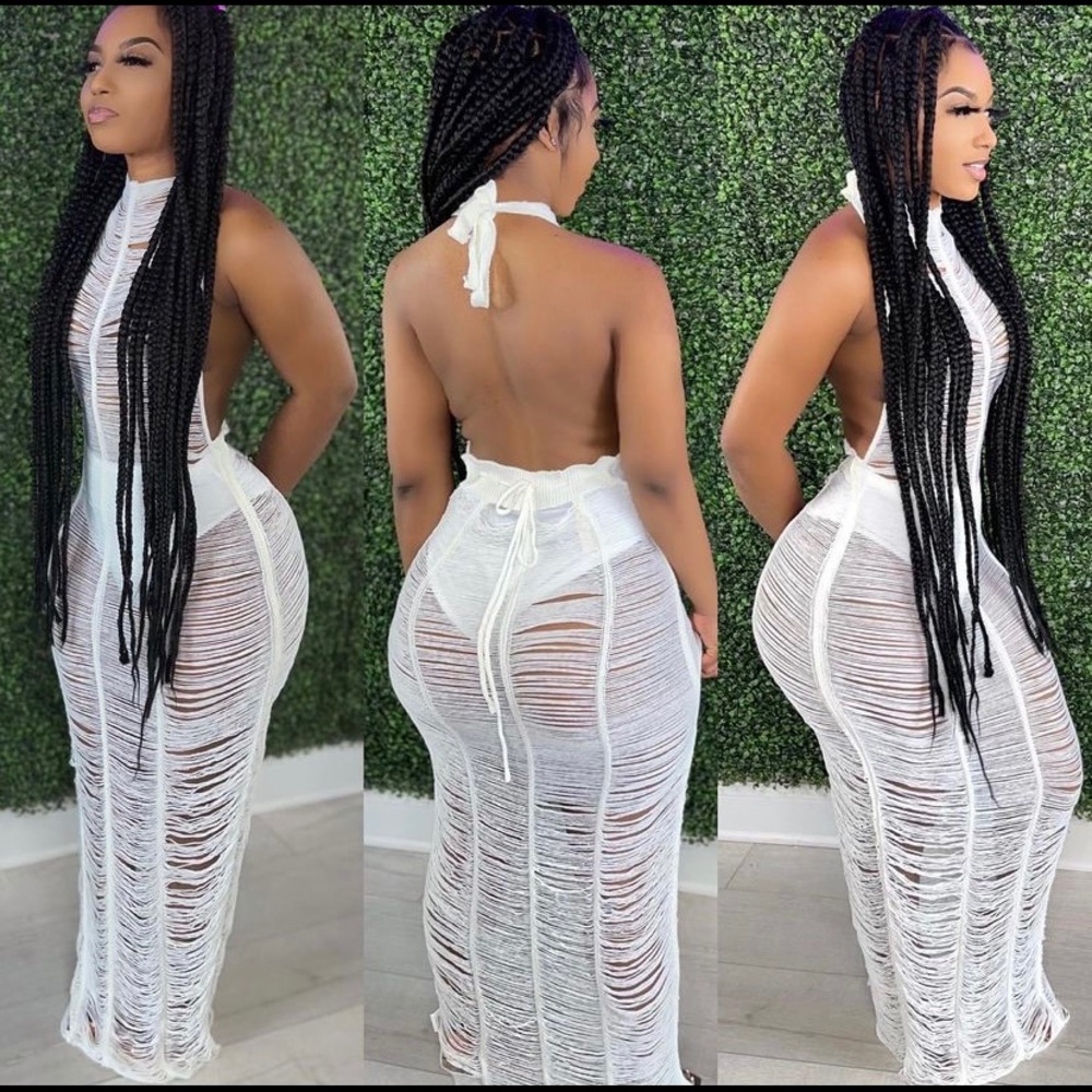 Swimsuit cover-up or could be used as a dress